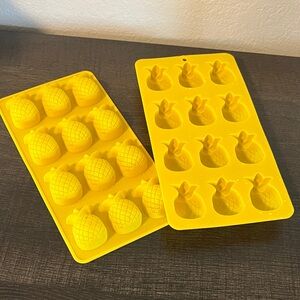 Silicone Pineapple Ice Cube Tray set of 2
